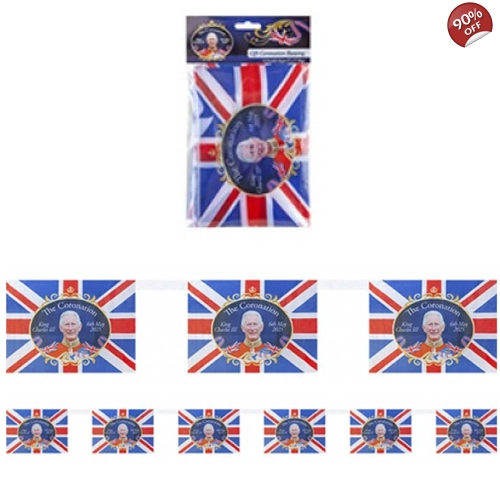 12 x Kings Coronation Bunting 3.6m