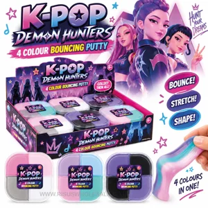 12 x K-Pop Demon Hunters Bouncy Putty