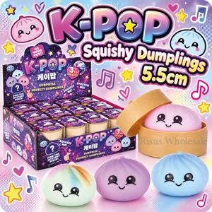 24 x K-Pop Squishy Dumplings 5.5cm