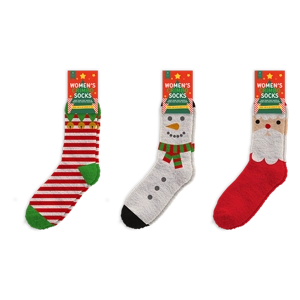 24 x Ladies Cosy Christmas Socks