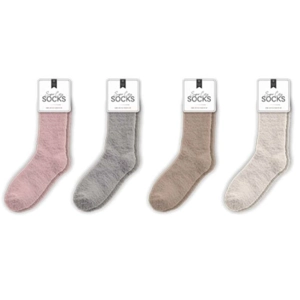 24 x Ladies Cozy Plain Socks