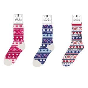 24 x Ladies Fairisle Thermal Socks