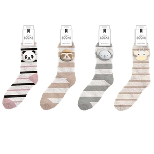 24 x Ladies Novelty Slipper Socks