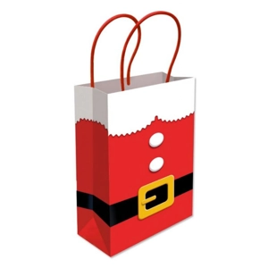 12 x Large Santa Suit Gift Bags W/Handles
