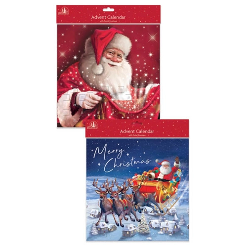 12 x Large Santa Advent Calendars
