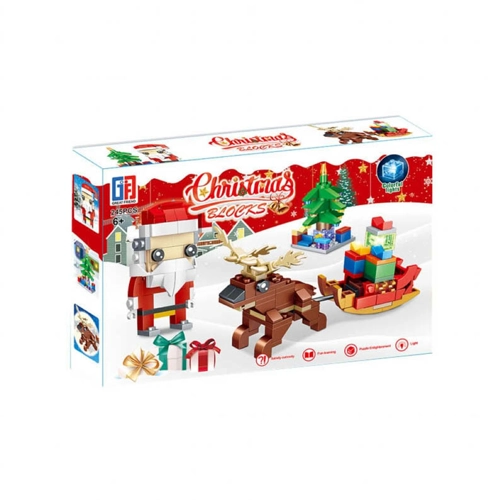 6 x Large L/U Christmas Building Brick Sets