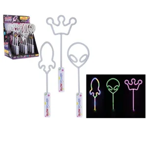 12 x Light Up Large Neon Wands