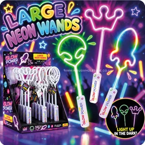 12 x Light Up Large Neon Wands