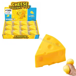 12 x Large Squishy Triangle Cheese 7.5cm