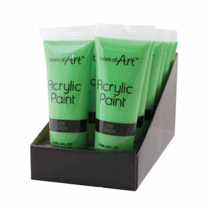 12 x Leaf Green Acrylic Paint 120ml