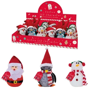 24 x Colour Changing LED Christmas Characters