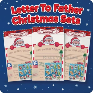12 x Letter To Father Christmas Writing Sets