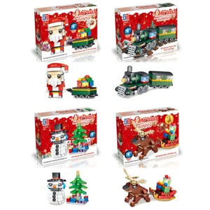 4 x Light Up Christmas Building Brick Sets