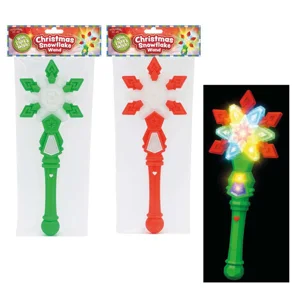24 x Light Up Christmas Snowflake Wands With Music
