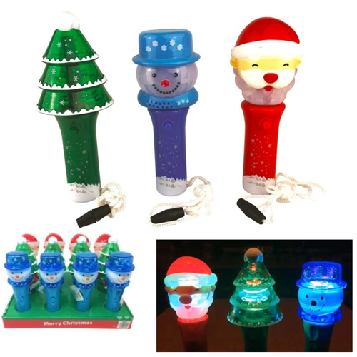 24 x L/U Christmas Spinners on Neckcord 14cm