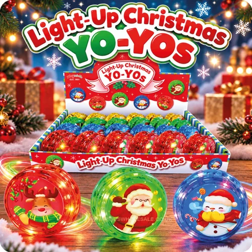24 x Christmas Light Up Clutch Yoyo's
