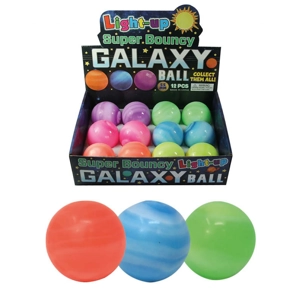 12 x Light Up Galaxy Balls