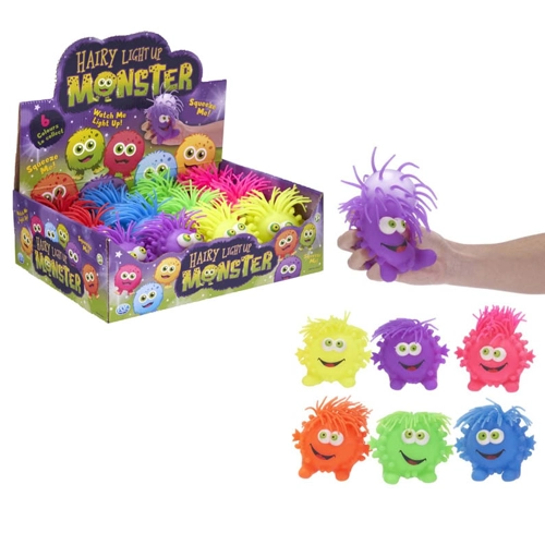 12 x Light Up Puffer Monsters 12cm