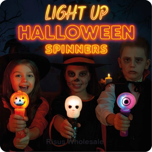 24 x Halloween Light Up Wands 14cm