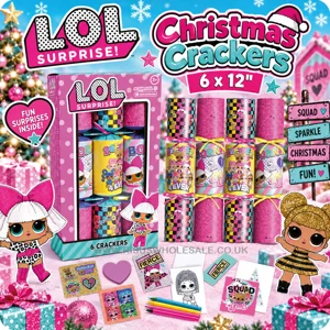 10 x Boxes Of 6 LOL Christmas Crackers