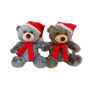6 x Luxury Christmas Teddy Bears 15cm