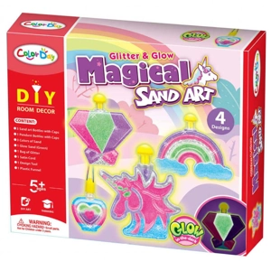 6 x Magical 4 Bottle Sand Art Craft Sets
