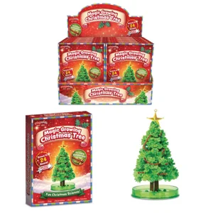 12 x Magic Growing Crystal Christmas Trees