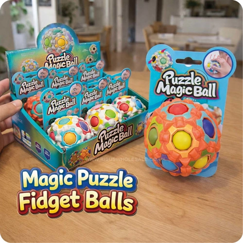 6 x Magic Puzzle Fidget Balls