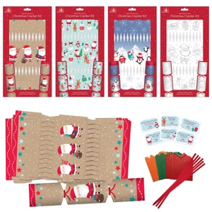 12 x Make Your Own Cute Christmas Crackers 6pk