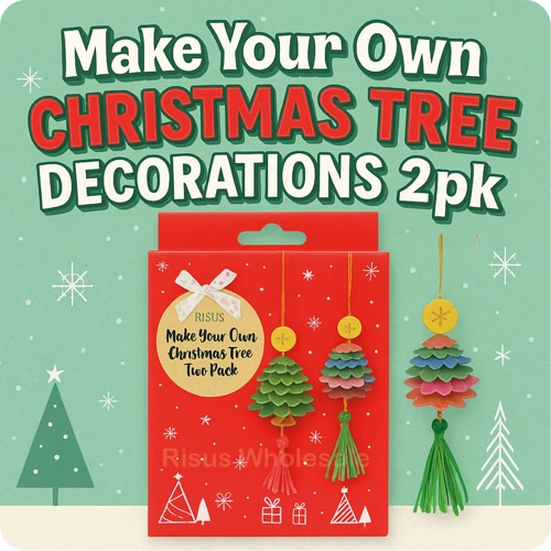 4 x Make Your Own Christmas Tree Decorations 2pk