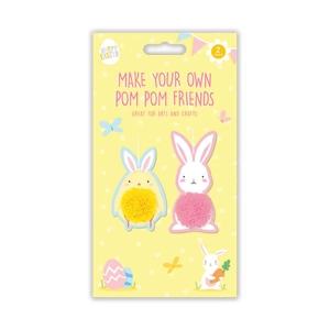 24 x Make Your Own Easter Pom Pom Friends