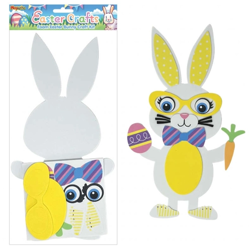 12 x Foam Easter Bunny Craft Sets