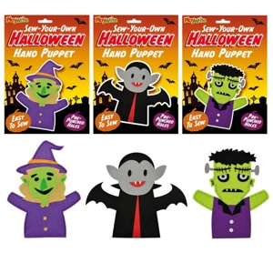 12 x Sew Your Own Halloween Hand Puppets