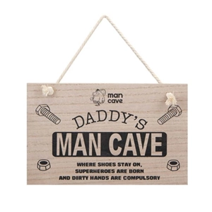 12 x Man Cave Wooden Door Signs