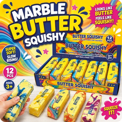 12 x Squishy Marble Butter 4oz