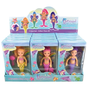 12 x Mermaid Doll Playsets