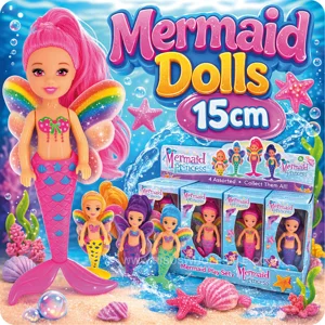 12 x Mermaid Doll Playsets