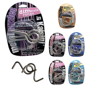 12 x Metal IQ Brain Puzzles