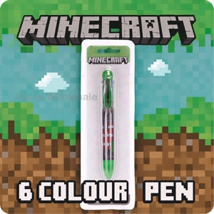 24 x Minecraft 6 Colour Multi Pens