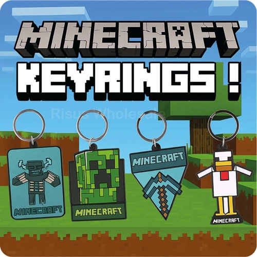 72 x Minecraft PVC Keyrings