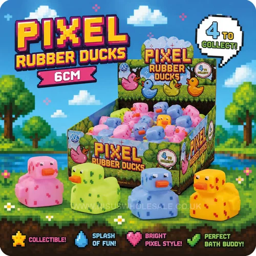 48 x Pixel Rubber Ducks