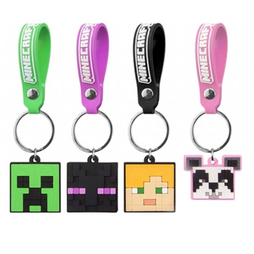 20 x Minecraft PVC Charm Keyrings