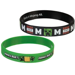 24 x Minecraft Silicone Wristbands