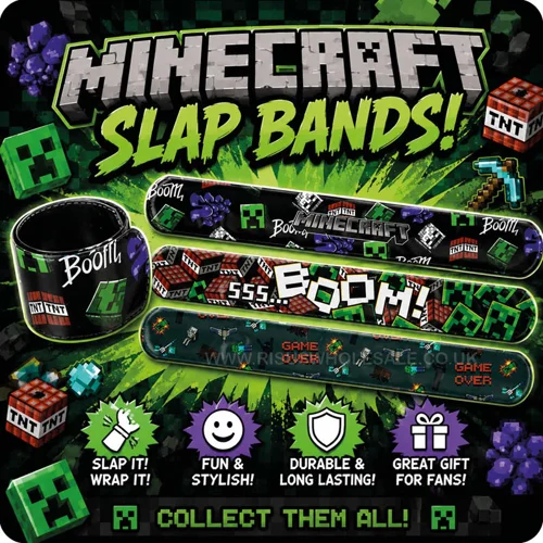 24 x Minecraft Slapbands 21.5cm