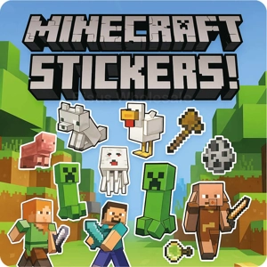24 x Minecraft Sticker Sheet Sets