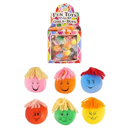 84 x Mini Moody Squeeze Faces 4cm