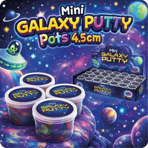 24 x Mini Galaxy Putty Pots 4.5cm