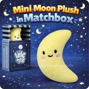6 x Mini Moon Plush In Matchbox