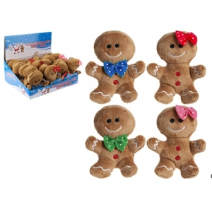 24 x Plush Mini Gingerbread Men 10cm