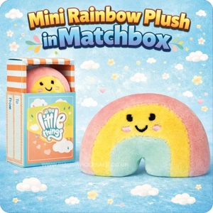 6 x Mini Rainbow Plush In Matchbox